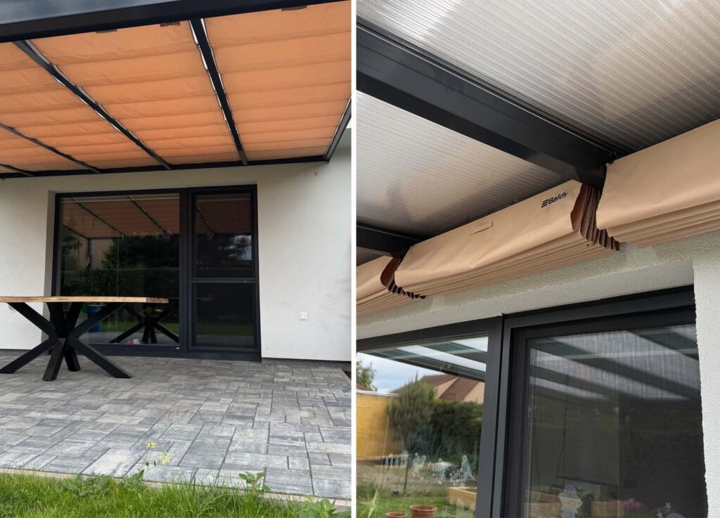 Zastínění pergoly